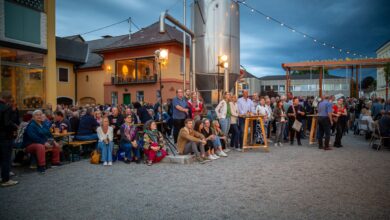 Rösslpark abends © Brauerei Raschhofer