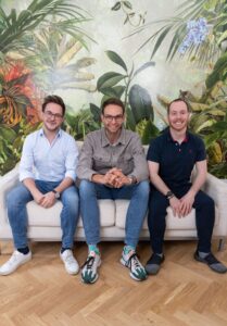 Die chatlyn Gründer (v.l.n.r.): Matthias Haubner Nicolas, Vorsteher, Michael Urbanek. (C) chatlyn