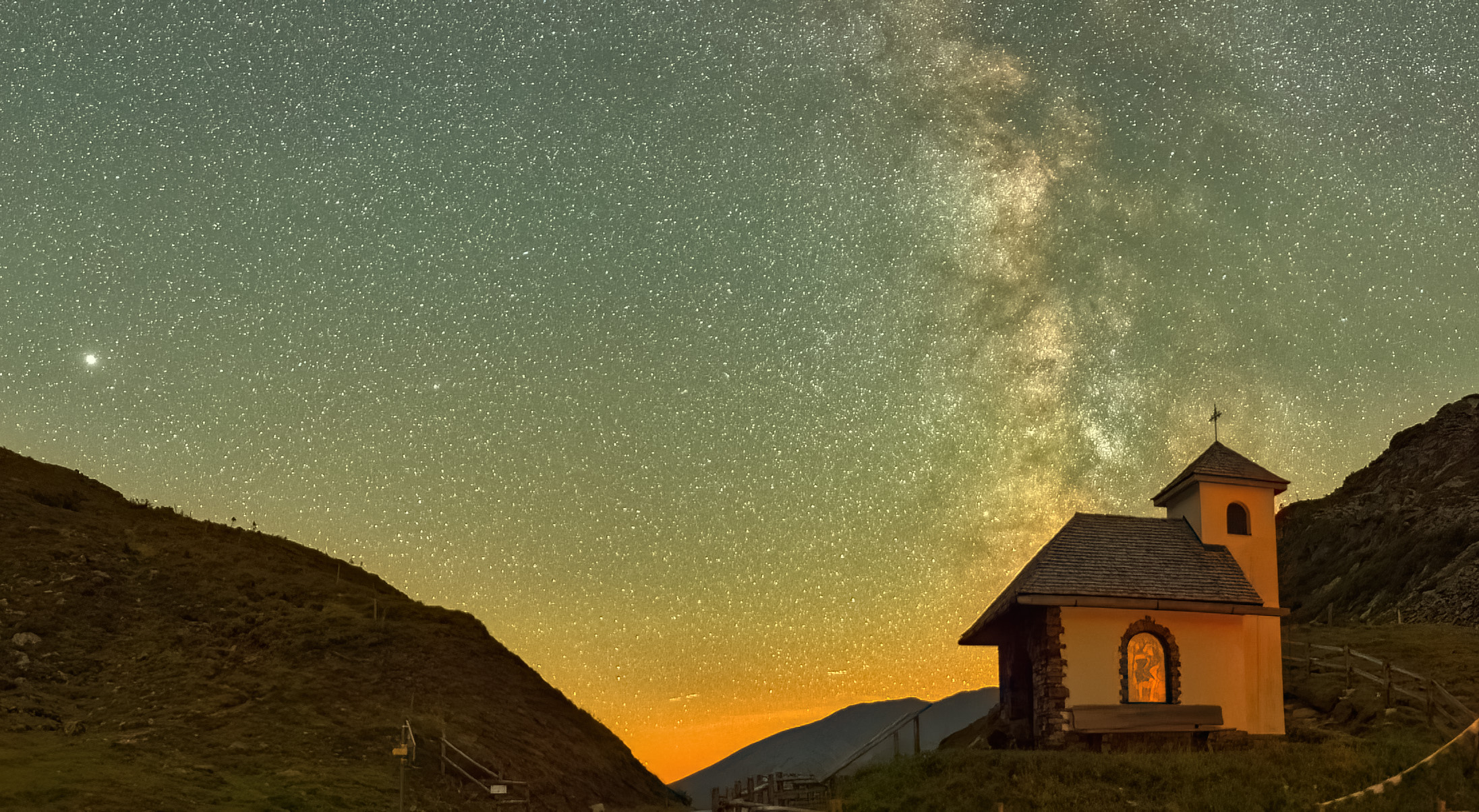 Der Sternenhimmel im Naturpark Sölktäler.