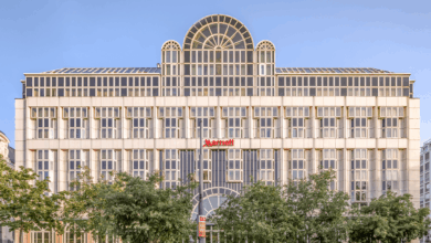 Außenansicht des Hotel Marriotts