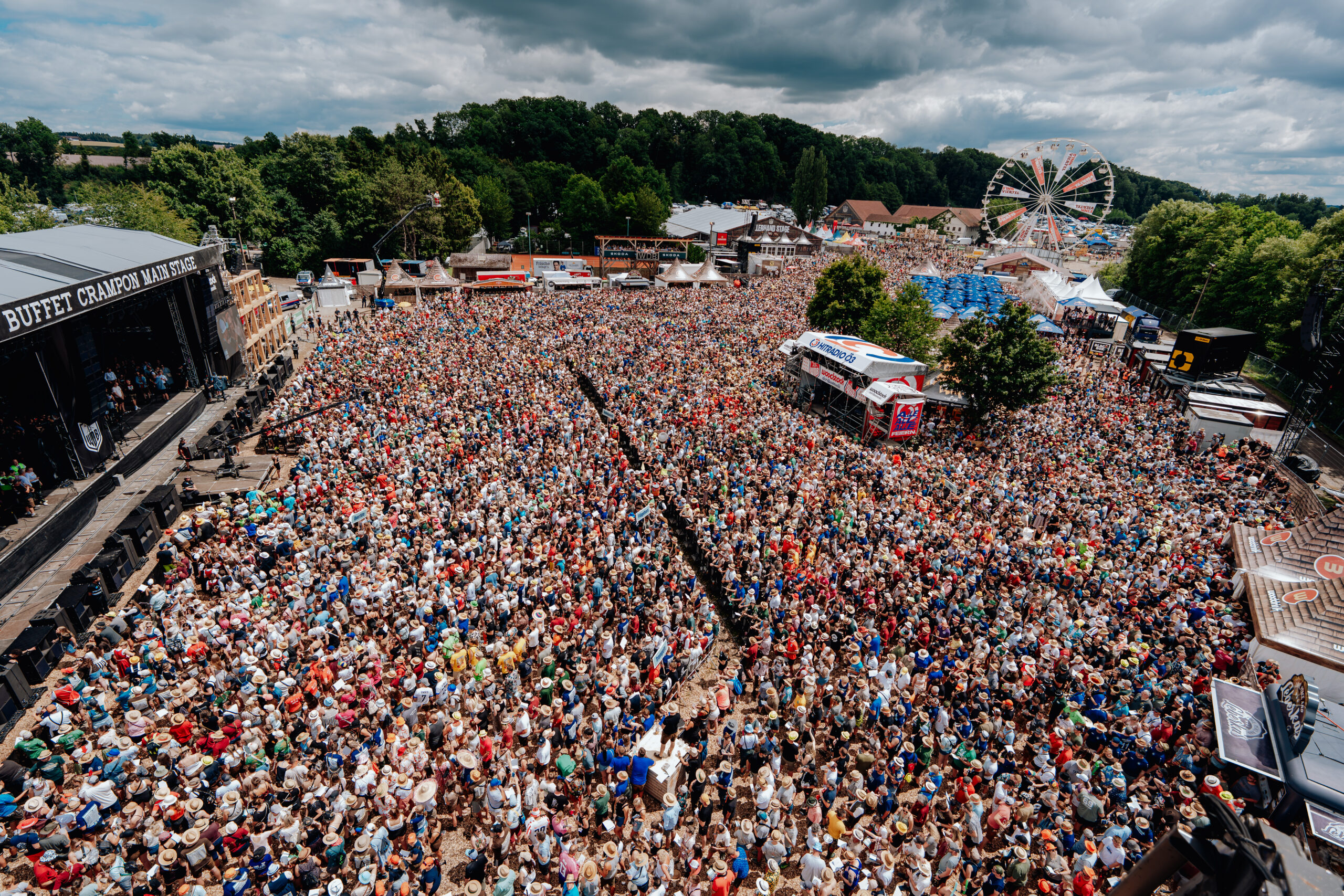 Woodstock der Blasmusik, Übersicht über den Platz © Jakob Zeller