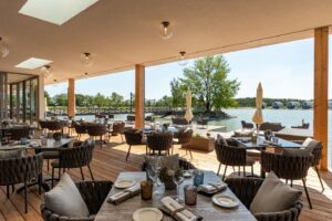 Sonnenterasse im Restaurant