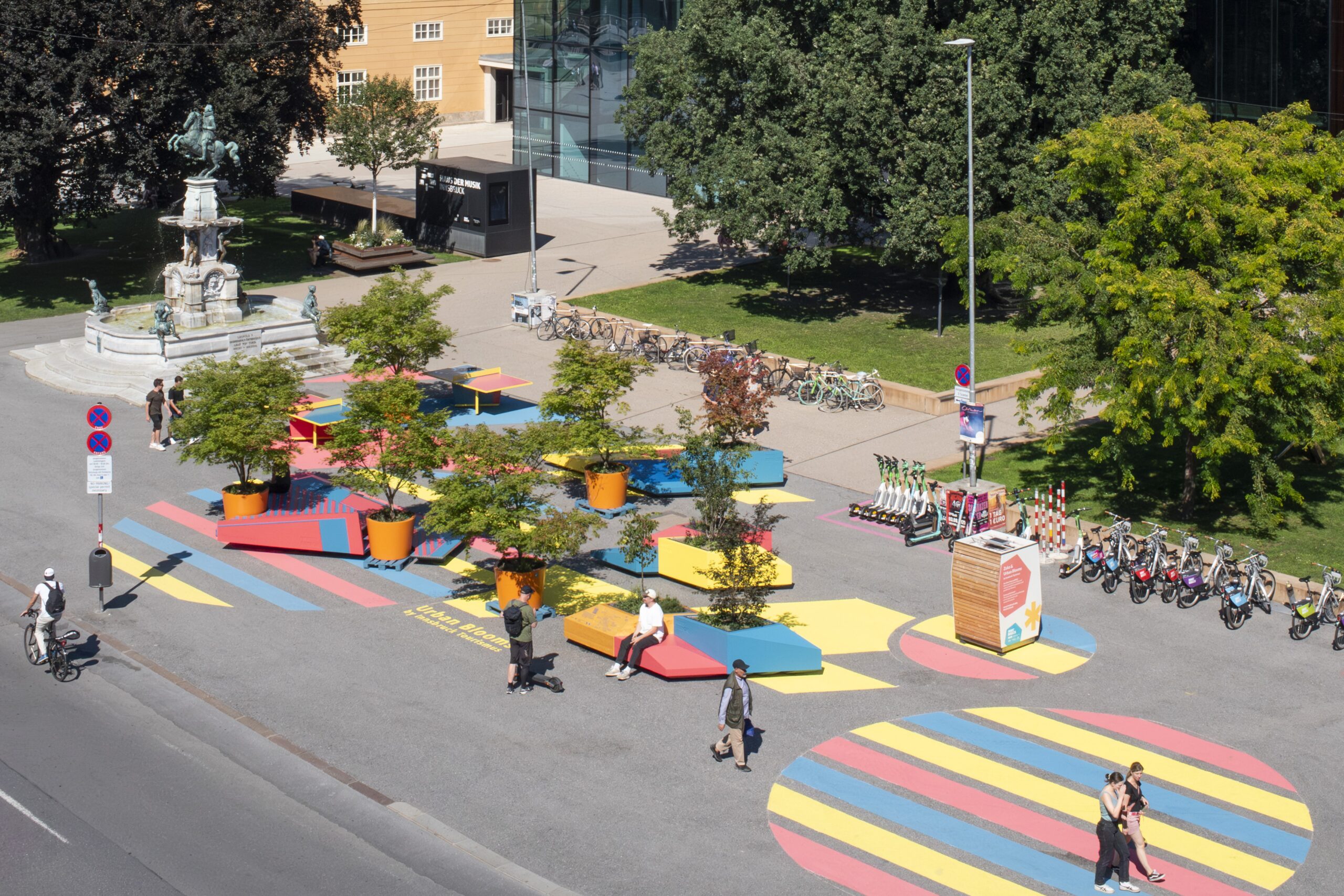 Die Installationen von Urban Blooms sind in Innsbruck zu sehen.