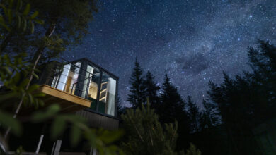 Chalets Nacht © Martin Lugger Panzenberger