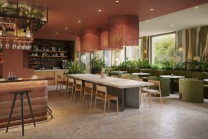 Die Bar des Hotels im Rendering.