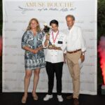 Outstanding Solo Performance KITCHEN Excellence: Piroska Payer, Amuse Bouche, Küche: Johann Pham, Sans Souci Wien, Robert Wanko, Jury-Vorsitzender. © VOGUS/ Wolfgang Voglhuber