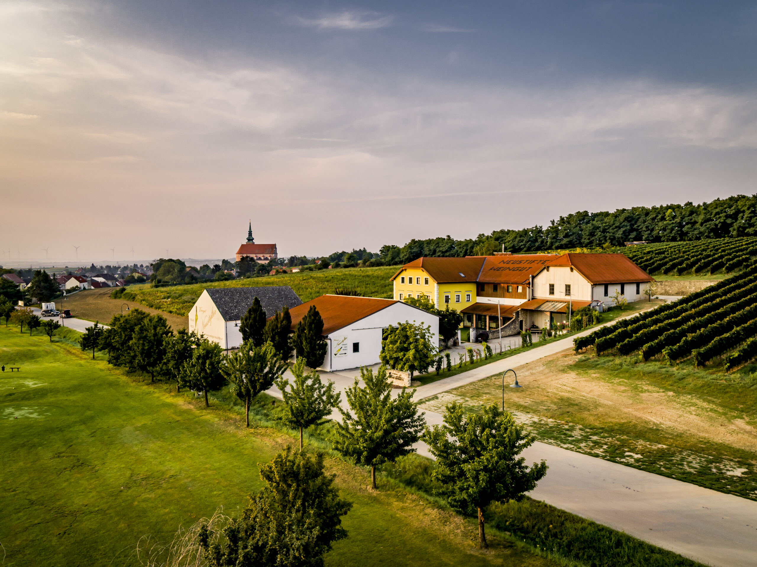Drohnenaufnahme © Weingut Neustifter/ Herbst