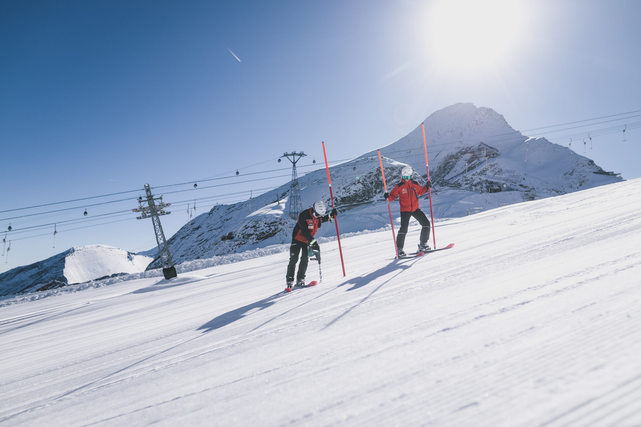 Am Kitzsteinhorn laufen die Vorbereitungen für den Skistart am 11. Oktober auf Hochtouren. © Kitzsteinhorn/ Stefanie Oberhauser