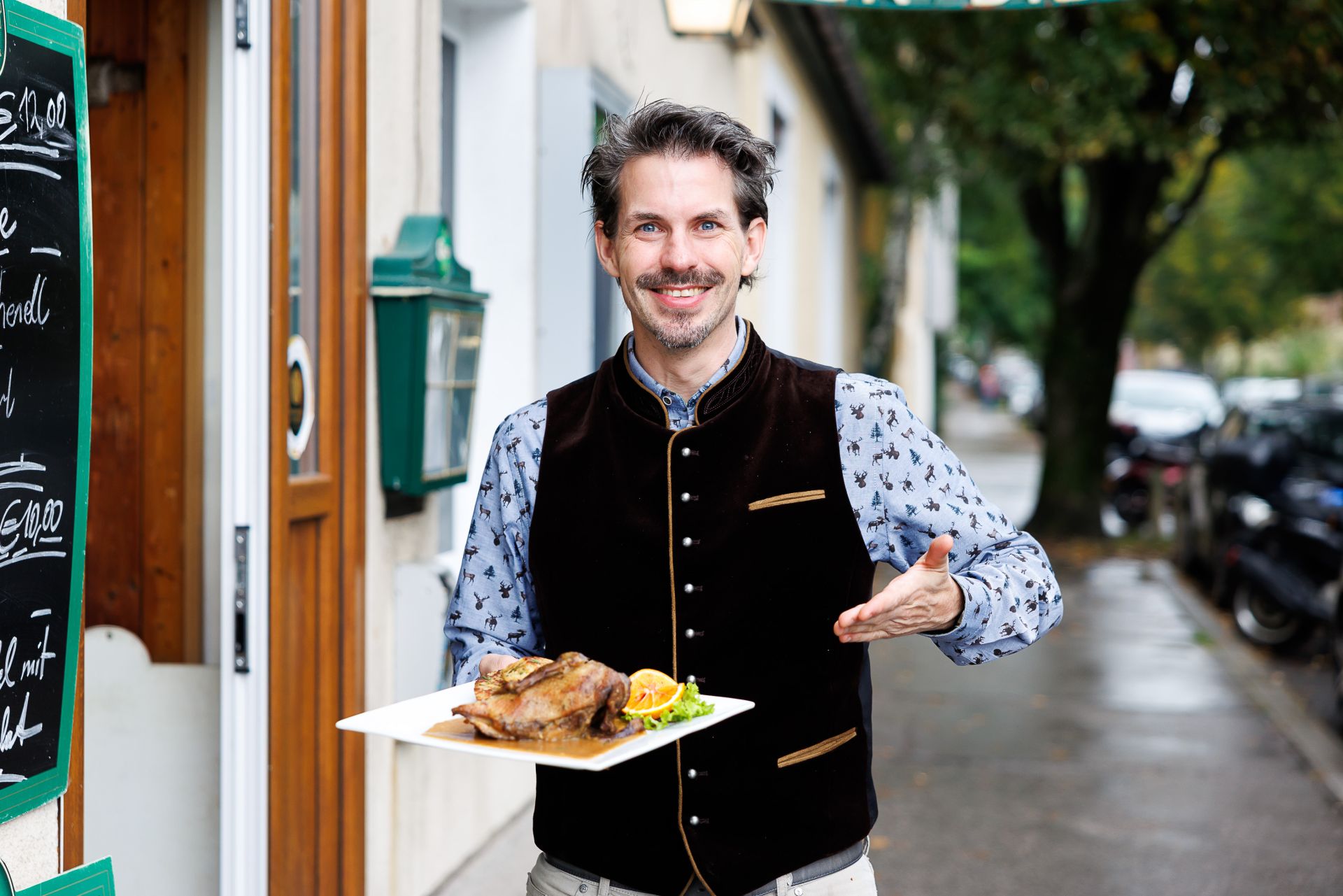 Gastro-Obmann Thomas Peschta zur Gansl-Saison: "Wirklich verdienen können die Wirte nur an den Beilagen und den Getränken". (C) Florian Wieser / WKW