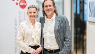 „Nicht jeder muss das Rad neu erfinden": ÖFV-Präsident Martin Zagler und Generalsekretärin Katarina Drevenakova erklären, warum Franchise-Systeme in der Krise besser performen als Einzelkämpfer. (C) Stefan Seelig