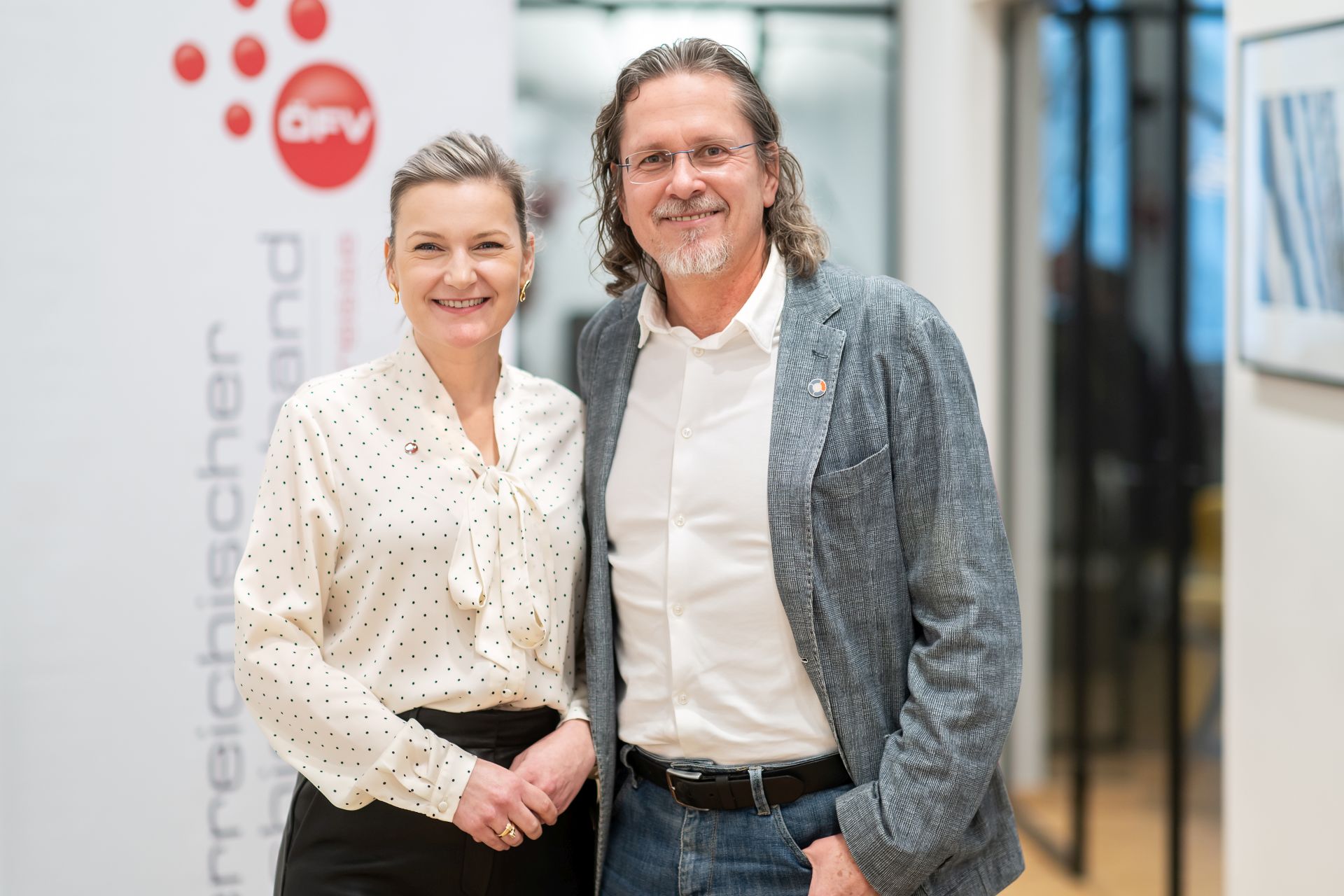 „Nicht jeder muss das Rad neu erfinden": ÖFV-Präsident Martin Zagler und Generalsekretärin Katarina Drevenakova erklären, warum Franchise-Systeme in der Krise besser performen als Einzelkämpfer. (C) Stefan Seelig
