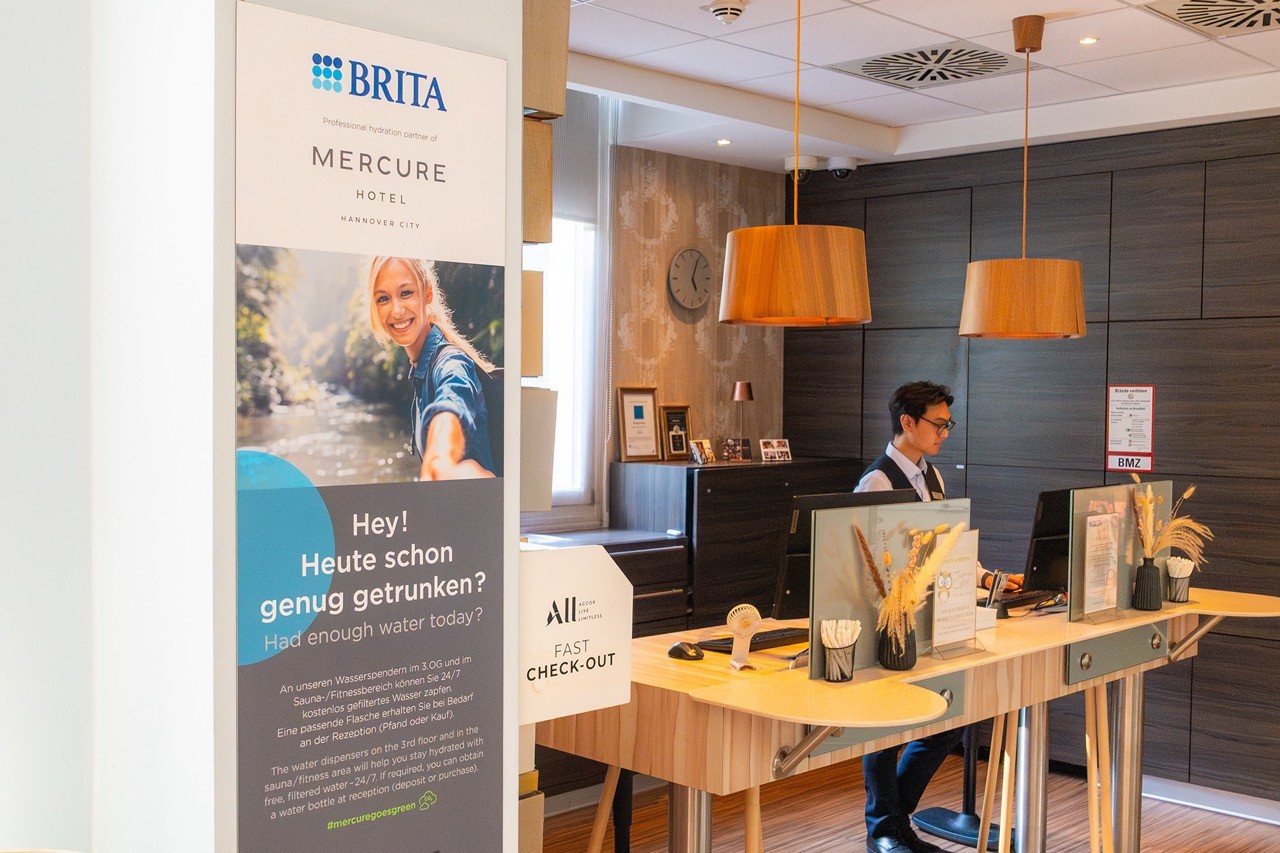 So macht man aus einem Kostenfaktor (Wasserlogistik) ein Service-Feature. (C) Brita