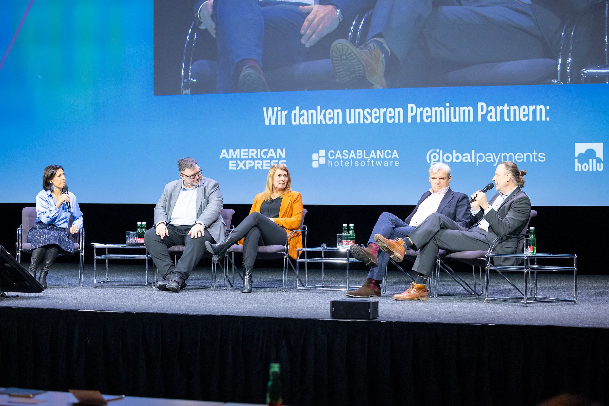 Diskutierten in Linz das Thema Bürokratie: Digitalisierungsexperte Christian Rupp, Sabine Jungwirth (Bundessprecherin Grüne Wirtschaft), Andreas Kovar (Politikberater) und Johannes Scheiblauer, ÖHV-Landesvorsitzender NÖ.