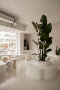 Modernes Interieur der neuen unbound-Schaurösterei in der Innsbrucker Rossau: Alles unter einem Dach.