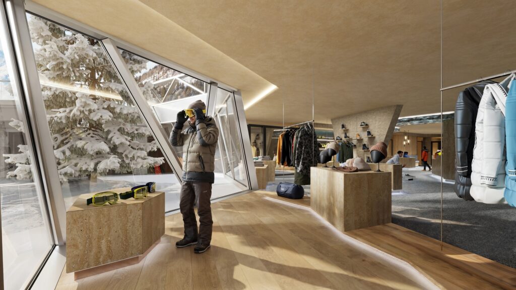 Sportshop innerhalb des Hotels.