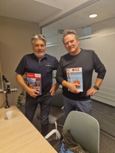 Horst Aldrian (li.) zu Gast im ÖGZ.Podcaststudio bei Alexander Grübling.
