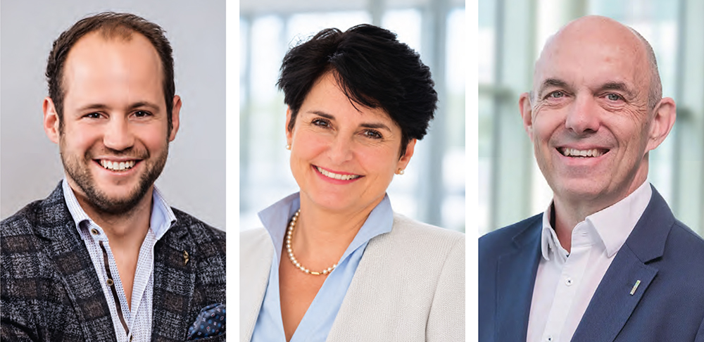 David Strolz, Renate Androsch-Holzer und Helmut Slezak