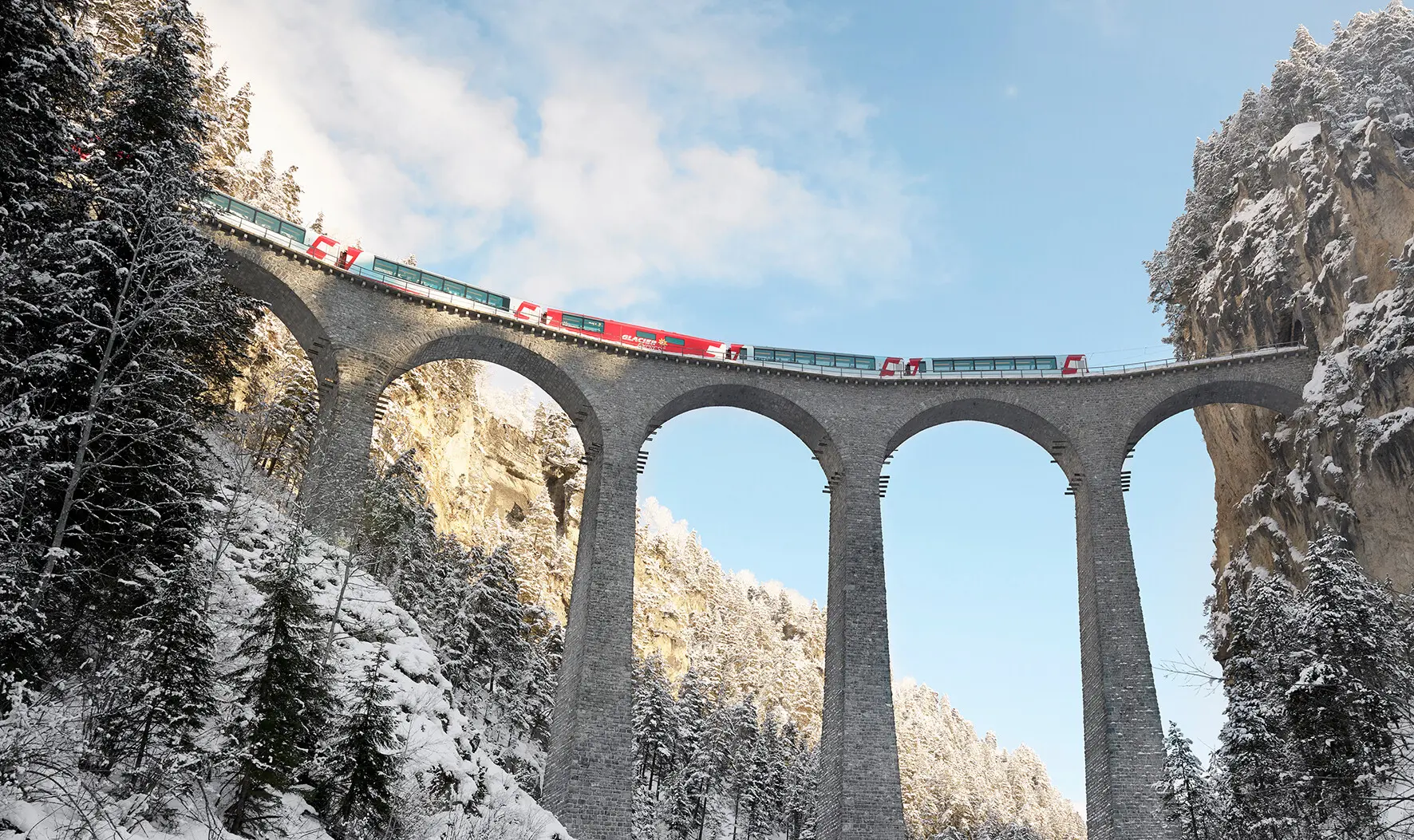 Winterzauber im Glacier Express