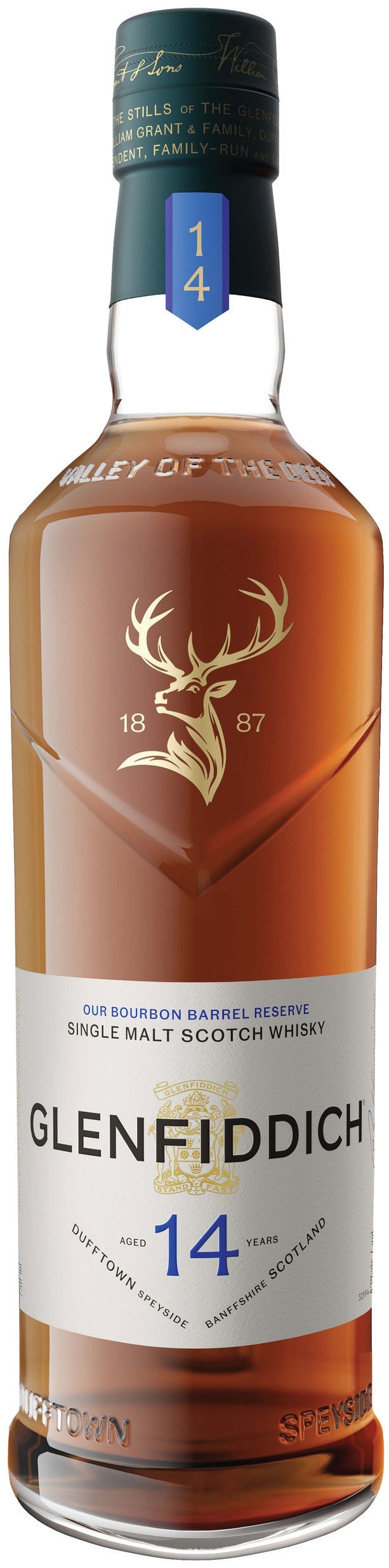 Glenfiddich Glenfiddich Single Malt Scotch Whisky Our Bourbon Barrel Reserve 14 YO
